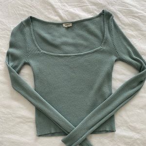 Garage Clothing Teal Crop sweater